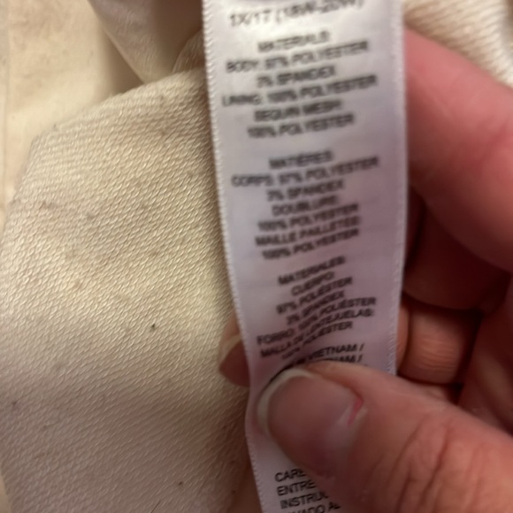 Cream sequence top - Picture 4 of 5